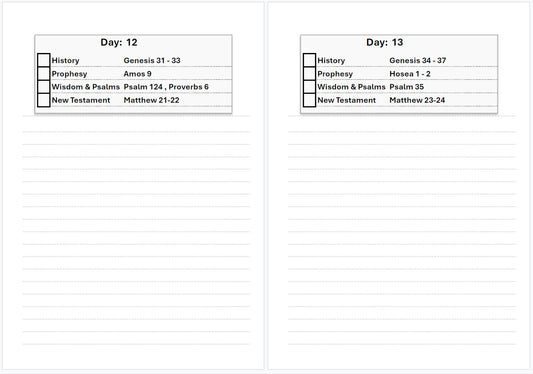 Immerse in The Word - 150 Day Bible Reading Plan