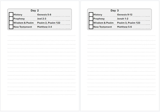 Soak in the Word -120 Day  Bible Reading Plan